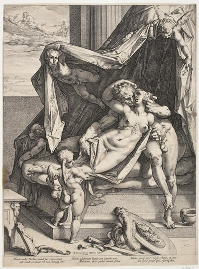 Mars och Venus av Hendrick Goltzius