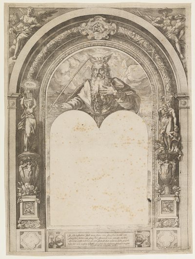 Moses med lagens tavlor av Hendrick Goltzius
