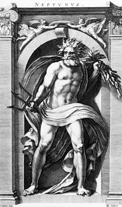 Neptunus av Hendrick Goltzius