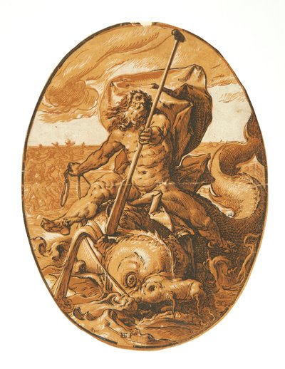 Neptunus av Hendrick Goltzius