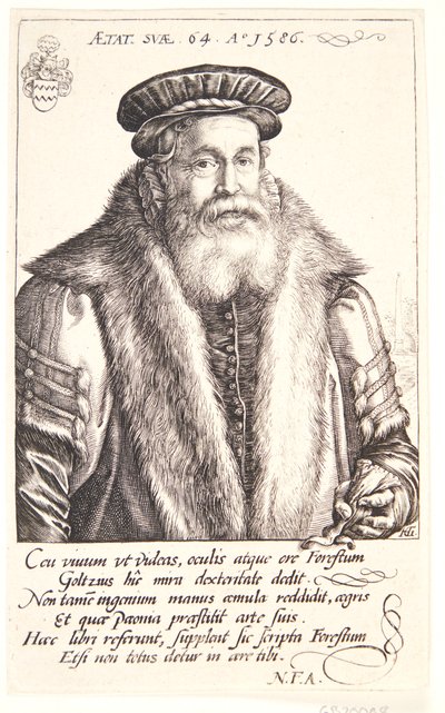 Petrus Forestus av Hendrick Goltzius