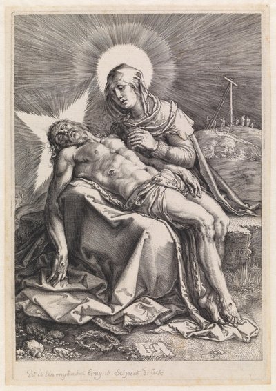 Pietà av Hendrick Goltzius