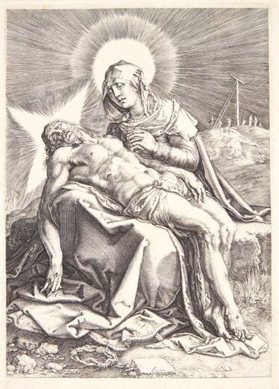 Pietà av Hendrick Goltzius
