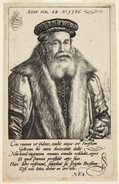 Pieter van Foreest av Hendrick Goltzius