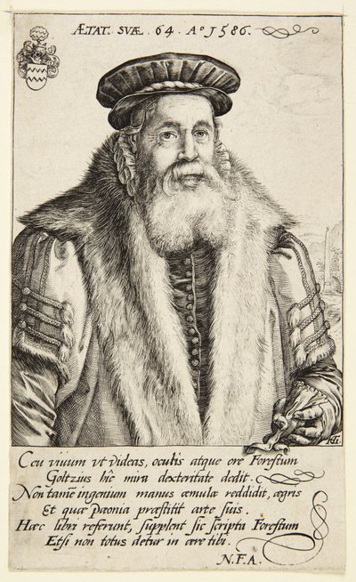 Pieter van Foreest av Hendrick Goltzius