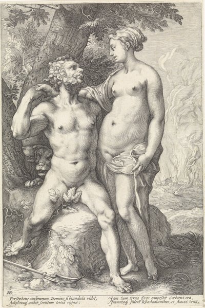 Pluto och Proserpina Godenparen (serietitel) av Hendrick Goltzius