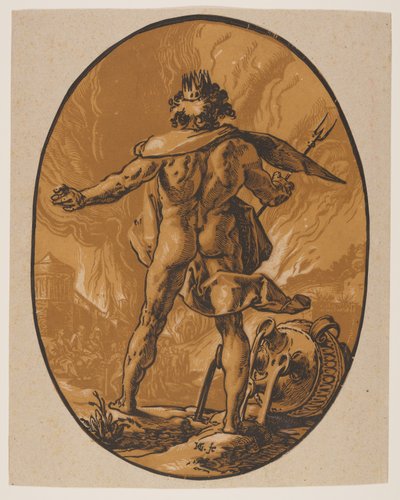 Pluto, från Gudomarna av Hendrick Goltzius