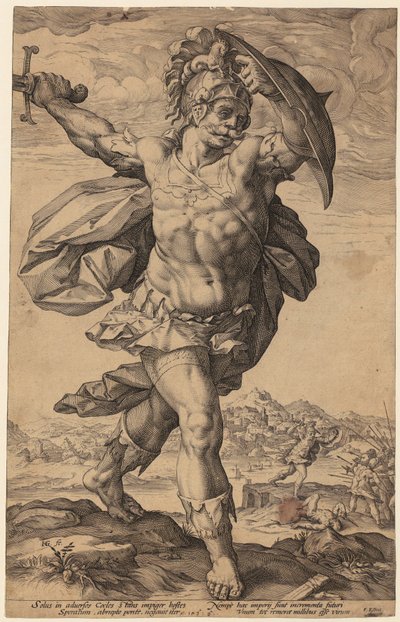 Porträtt av Frederik de Vries av Hendrick Goltzius