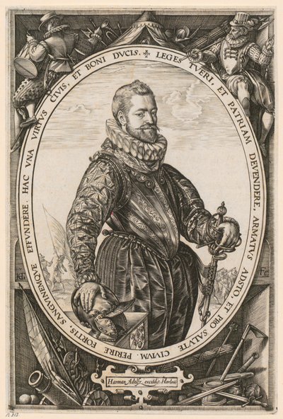 Porträtt av Jaques de la Faille av Hendrick Goltzius