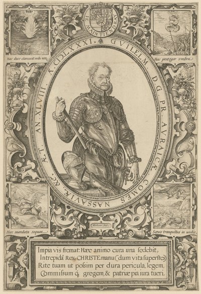 Porträtt av Vilhelm I av Oranien av Hendrick Goltzius