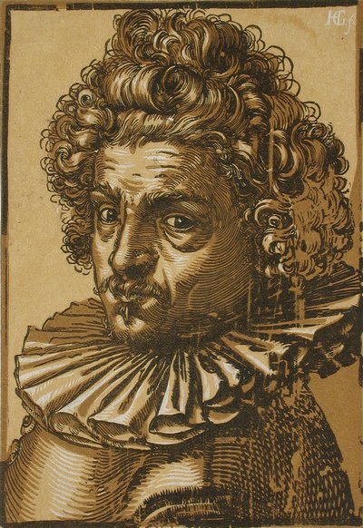 Porträtt av Gillis van Breen av Hendrick Goltzius