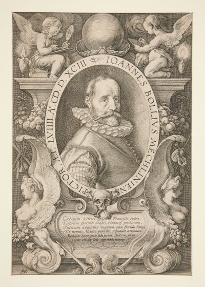 Porträtt av Hans Ball av Hendrick Goltzius