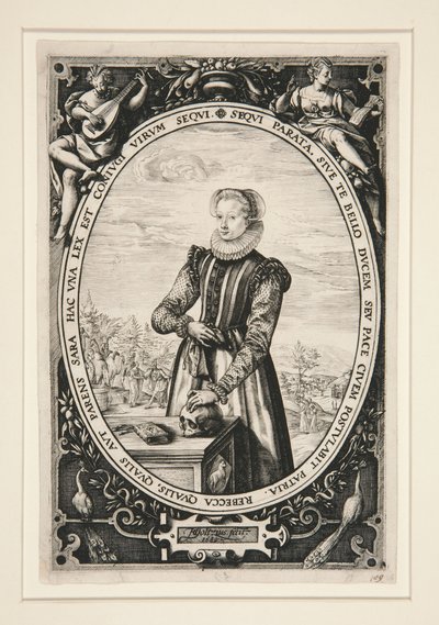Porträtt av Josina Hamels av Hendrick Goltzius