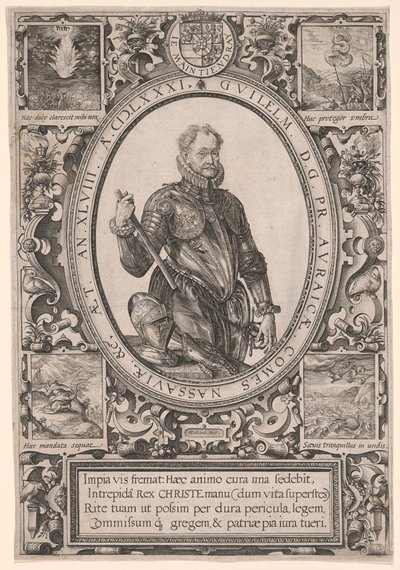 Porträtt av Vilhelm av Oranien av Hendrick Goltzius