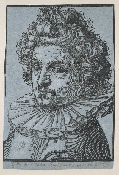 Porträtt av Gillis van Breen av Hendrick Goltzius