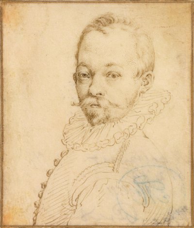 Porträtt av Hendrick Goltzius av Hendrick Goltzius