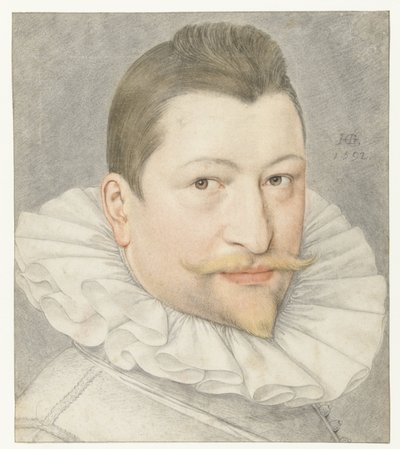 Porträtt av Johannes Sadeler I av Hendrick Goltzius