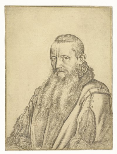 Porträtt av en teolog av Hendrick Goltzius