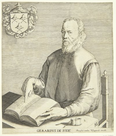 Porträtt av Gerard de Jode av Hendrick Goltzius