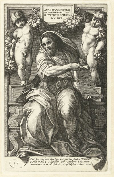 Profeten Jesaja av Hendrick Goltzius