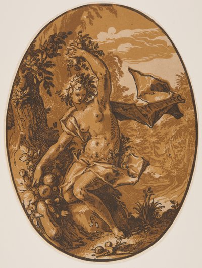 Proserpine, från Gudomarna av Hendrick Goltzius