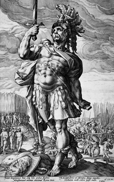 Publius Horatius av Hendrick Goltzius