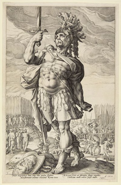 Publius Horatius av Hendrick Goltzius