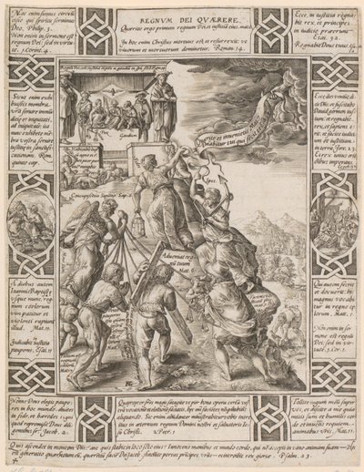 Regnum Dei quaerere, nummer 4 i serien ”Allegorier om den kristna tron” av Hendrick Goltzius