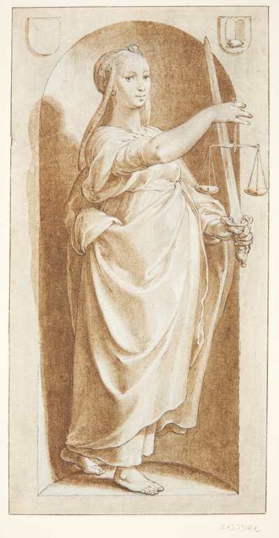 Rättvisa av Hendrick Goltzius