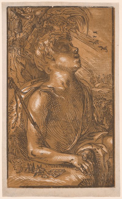 Sankt Johannes Döparen av Hendrick Goltzius