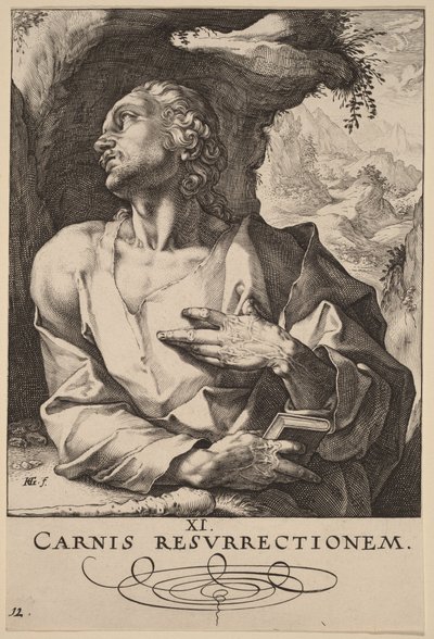 Sankt Judas Taddeus av Hendrick Goltzius
