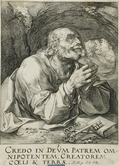 Saint Peter av Hendrick Goltzius