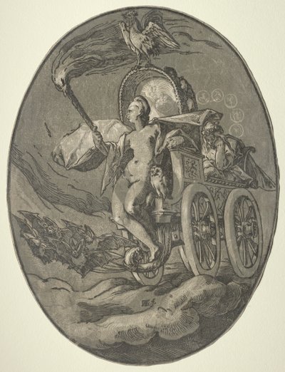 Sju gudar: Nox (natt) av Hendrick Goltzius