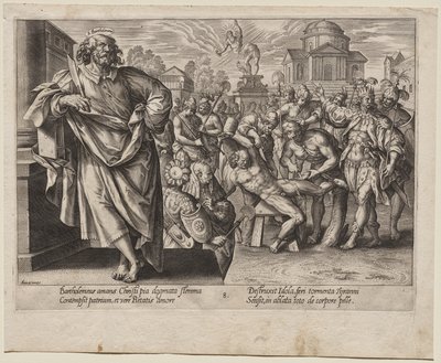 S:t Bartolomeus av Hendrick Goltzius