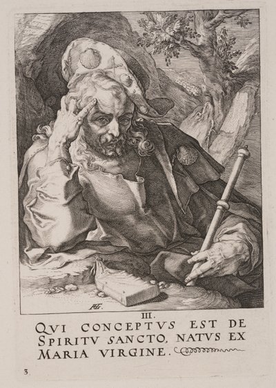 S:t Jakob den store, från Kristus, apostlarna och S:t Paulus med trosbekännelsen av Hendrick Goltzius