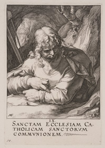 S:t Jakob den mindre, från Kristus, apostlarna och S:t Paulus med trosbekännelsen av Hendrick Goltzius