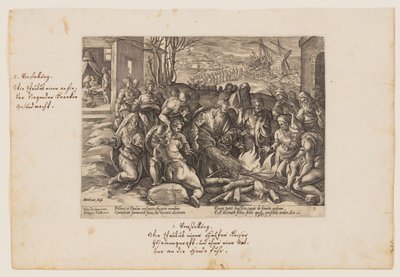 Sankt Paulus biten av huggormen, ur Acta Apostolorum (Apostlagärningarna) av Hendrick Goltzius
