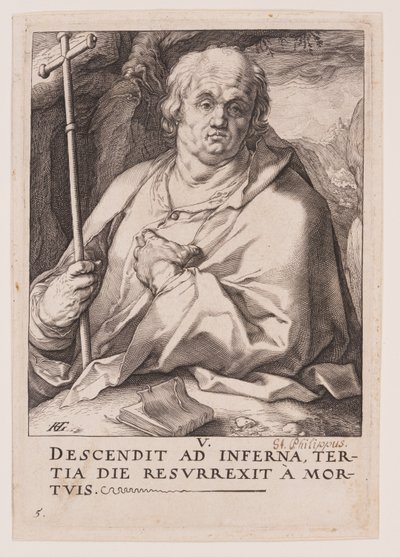 S:t Filip, från Kristus, apostlarna och S:t Paulus med trosbekännelsen av Hendrick Goltzius