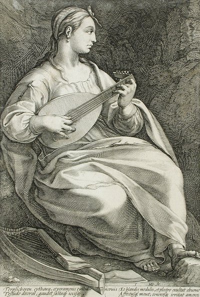 Terpsichore av Hendrick Goltzius