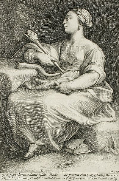 Thalia av Hendrick Goltzius