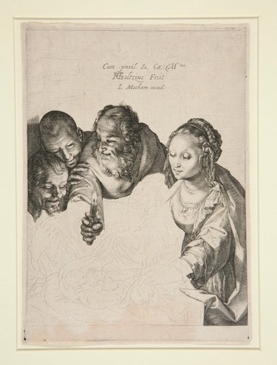 Tillbedjan av herdarna av Hendrick Goltzius