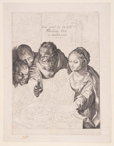 Herdarnas tillbedjan av Hendrick Goltzius