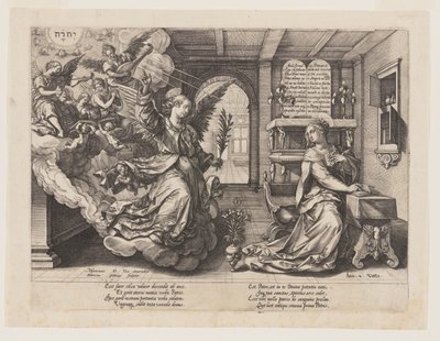 Bebådelsen av Hendrick Goltzius