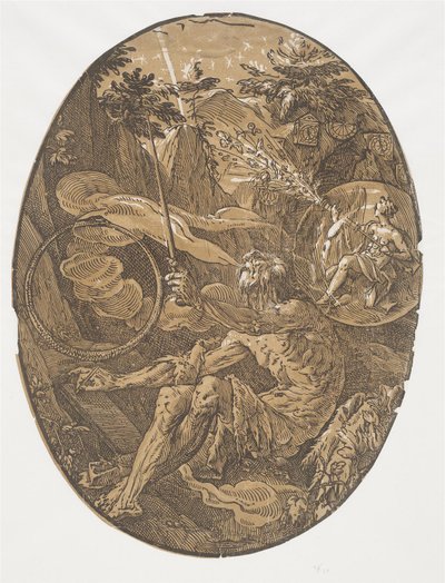 Evighetens grotta (Trollkarlen) av Hendrick Goltzius