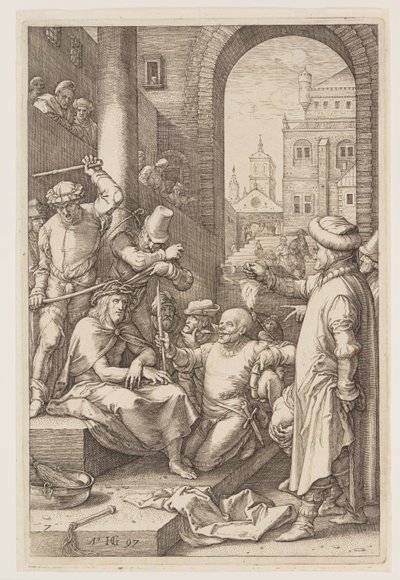 Törnekronan, från The Passion av Hendrick Goltzius