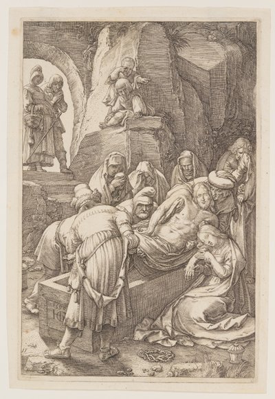 The Entombment, från The Passion av Hendrick Goltzius