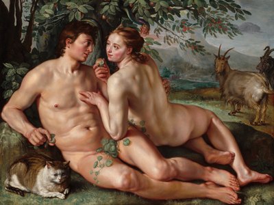 Människans fall av Hendrick Goltzius