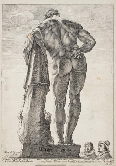 Farnese Hercules av Hendrick Goltzius