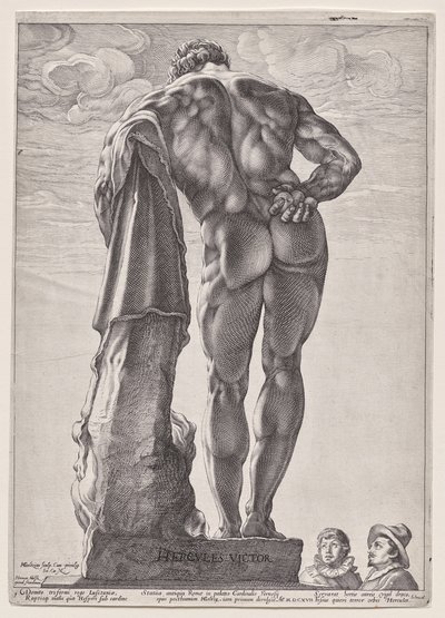 Herkules från Farnese av Hendrick Goltzius