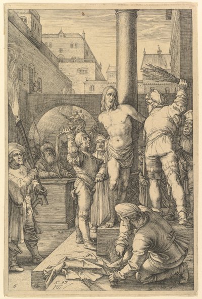 Gisslandet, ur "Kristi lidande" av Hendrick Goltzius